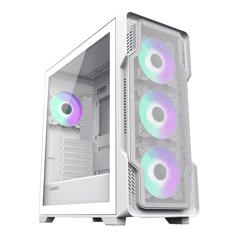 GameMax Siege White E-ATX Mid-Tower Gaming Case GameMax Siege White E-ATX Mid-Tower Gaming Case